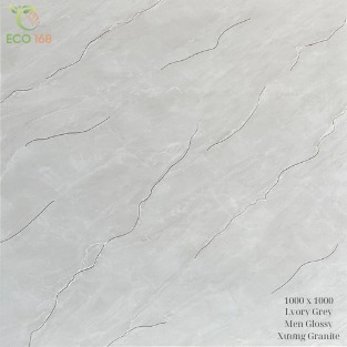 Gạch Lát 1000 x 1000 Lvory Grey Ánh Kim